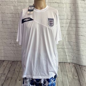 Vintage NWT 2008 England soccer training jersey XXL